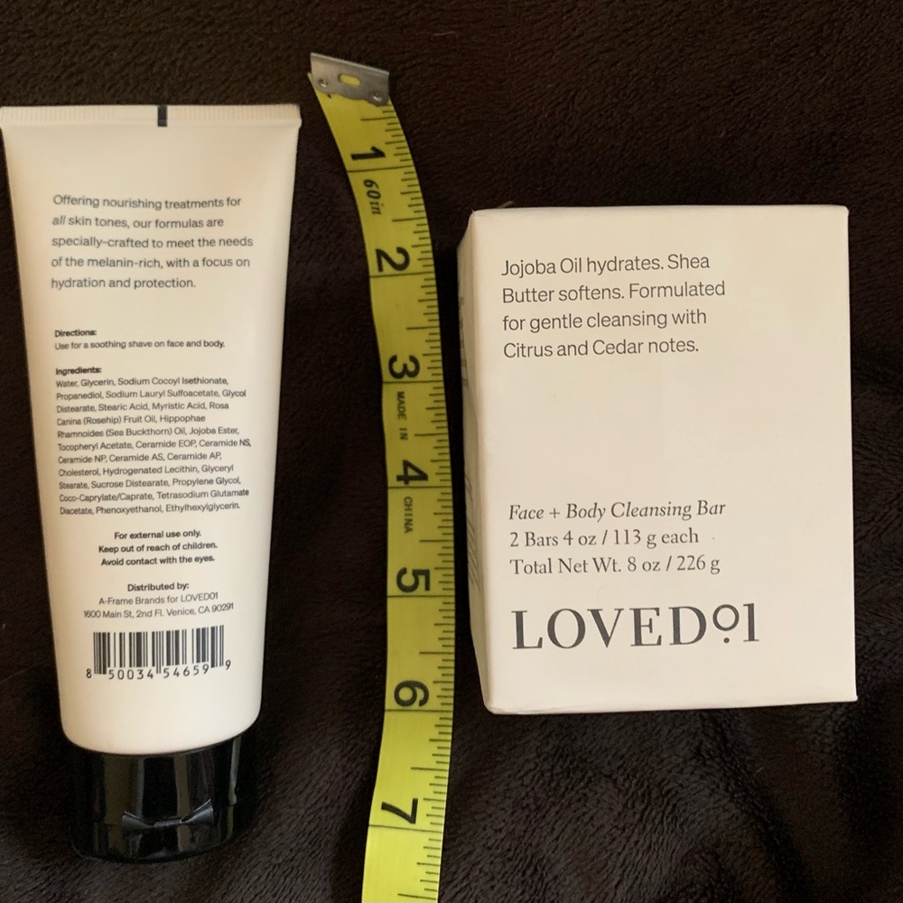 LOVED 01 ladies JOJOBA (2) face cleansers (1) shave cream Made in USA unused New - Picture 6 of 7